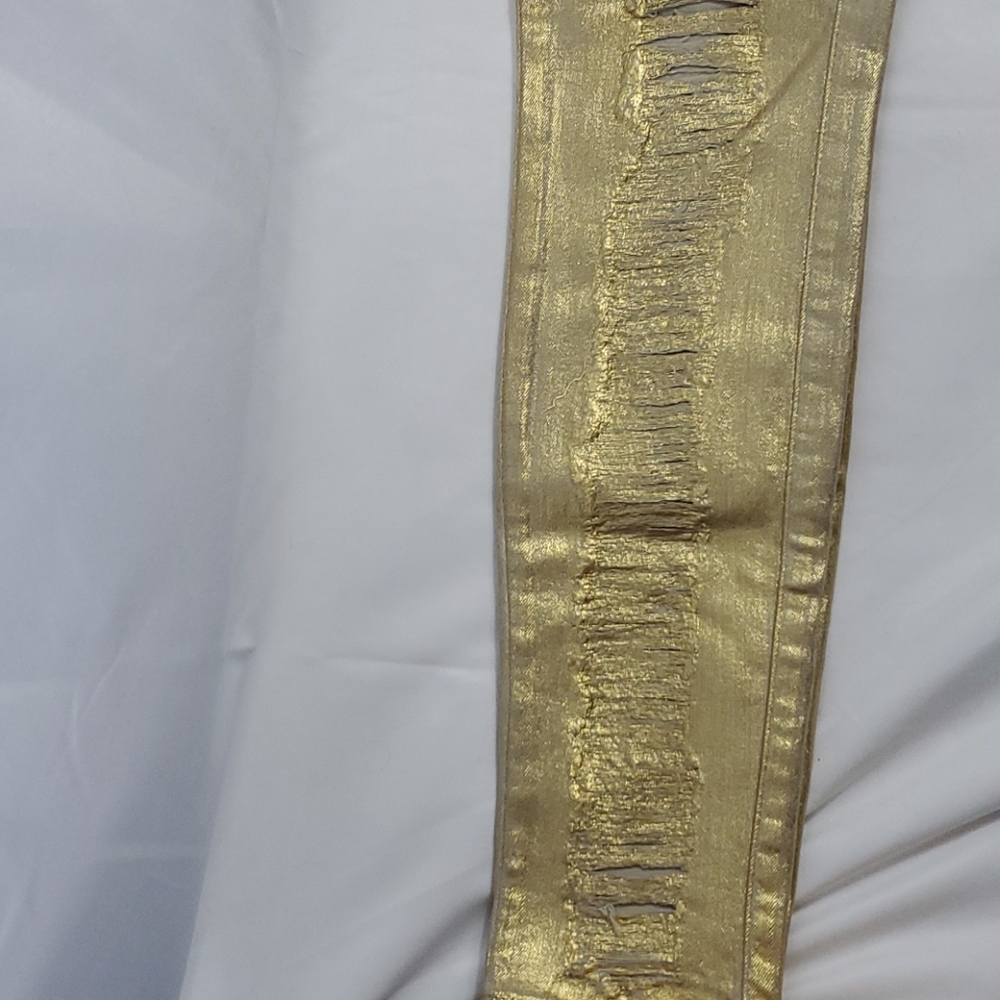 NWT Guess Los Angeles Metallic Sexy Curve Jeans - Picture 10 of 15